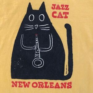 Comfort Colors New Orleans Jazz Cat Men’s XL Big Hed Designs